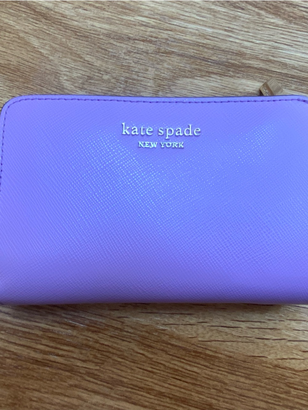 kate spade New York Spencer Compact Leather Zip Wallet - Iris Bloom